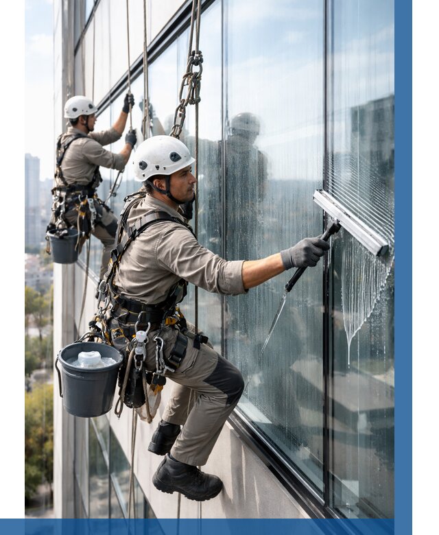 Мойка окон альпинистами в Новокубанске от 4679 р. | ВЫСОТНИК-Нкб