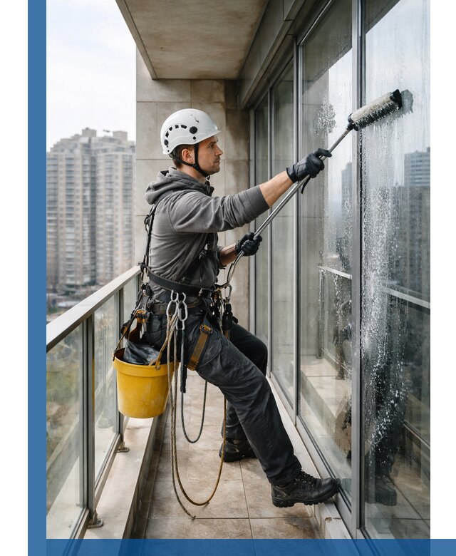 Профессиональная мойка балконного остекления в Новокубанске