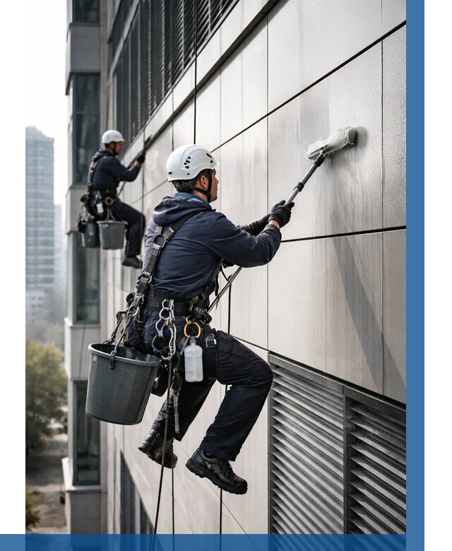 Мойка вентилируемого фасада в Новокубанске от 260 р. | ВЫСОТНИК-Нкб