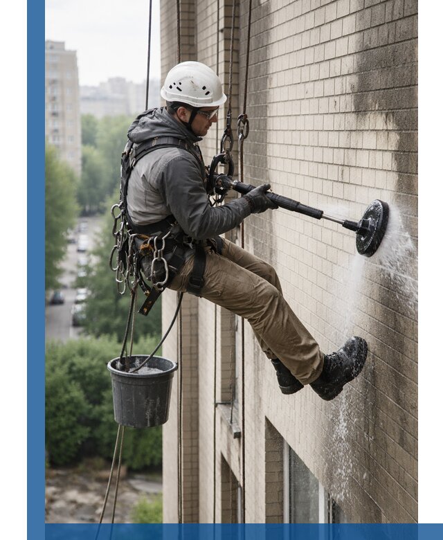 Очистка фасада от копоти в Новокубанске профессионально и безопасно