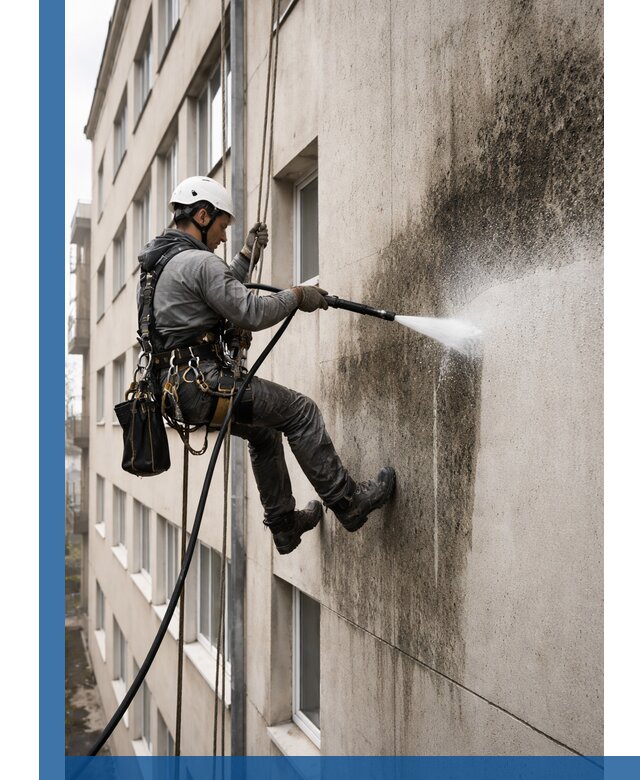 Профессиональная очистка фасадов от плесени в Новокубанске