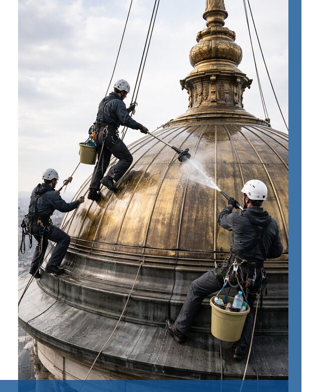 Мойка куполов и шпилей в Новокубанске от 8318 р. - заказать | ВЫСОТНИК-Нкб