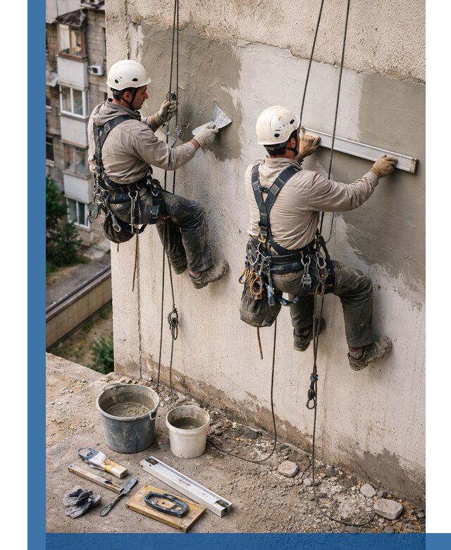 Комплексный ремонт штукатурного фасада с гарантией в Новокубанске