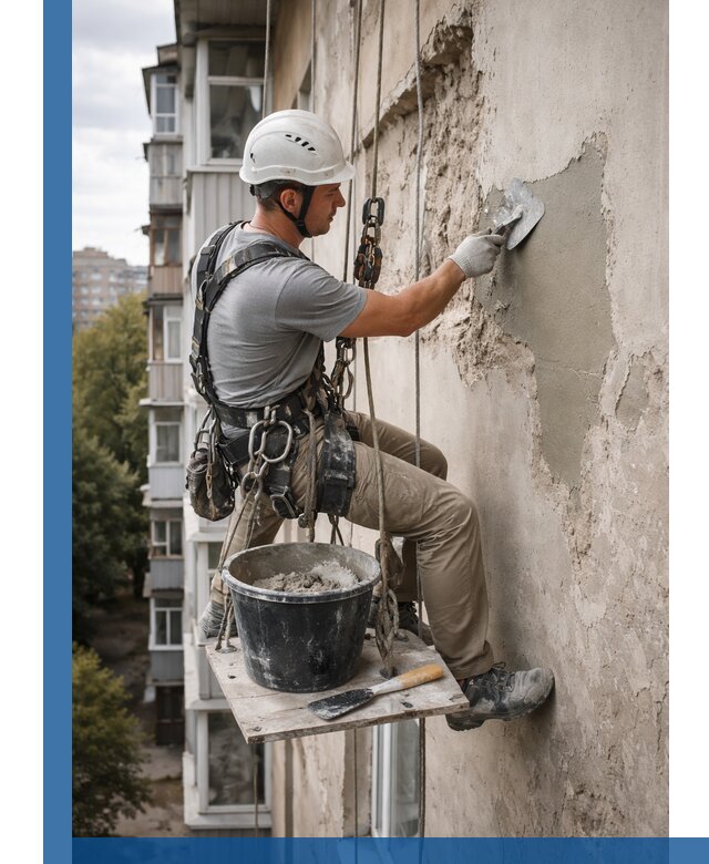 Восстановление фасадной штукатурки в Новокубанске с гарантией качества