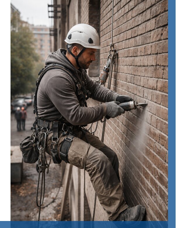 Расшивка кирпичных швов в Новокубанске от 624 р. | ВЫСОТНИК-Нкб