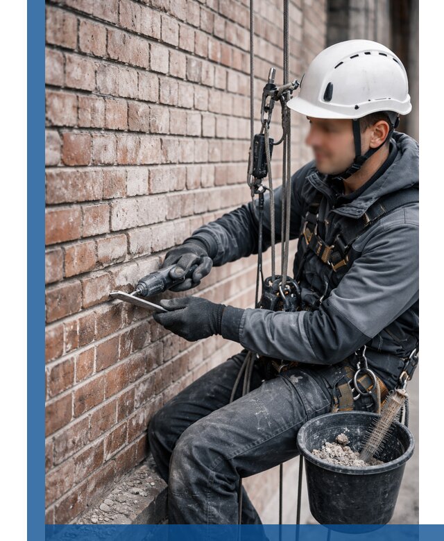 Расшивка кирпичных швов фасадов и стен, ремонт в Новокубанске