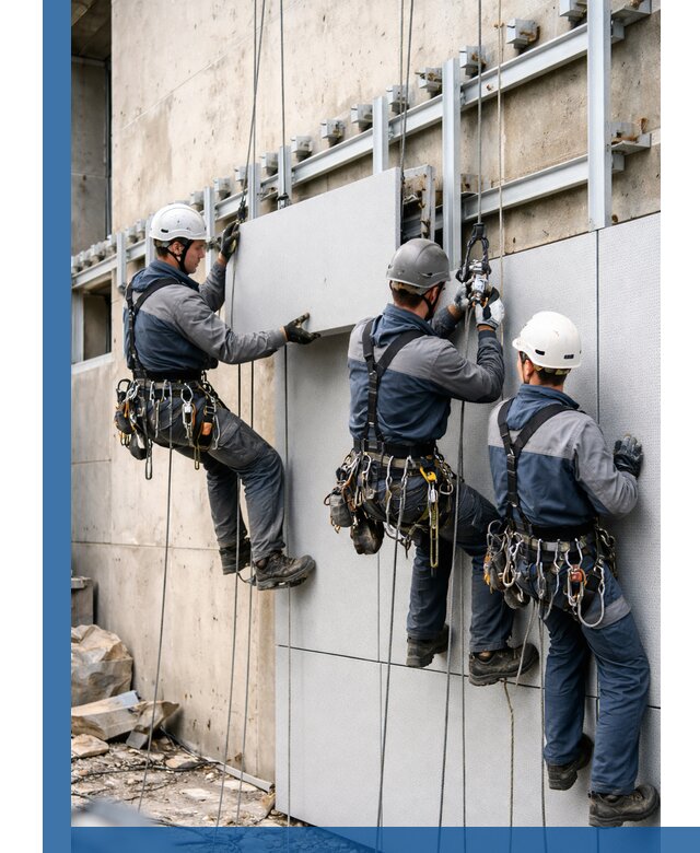 Монтаж вентилируемого фасада в Новокубанске под ключ с гарантией качества