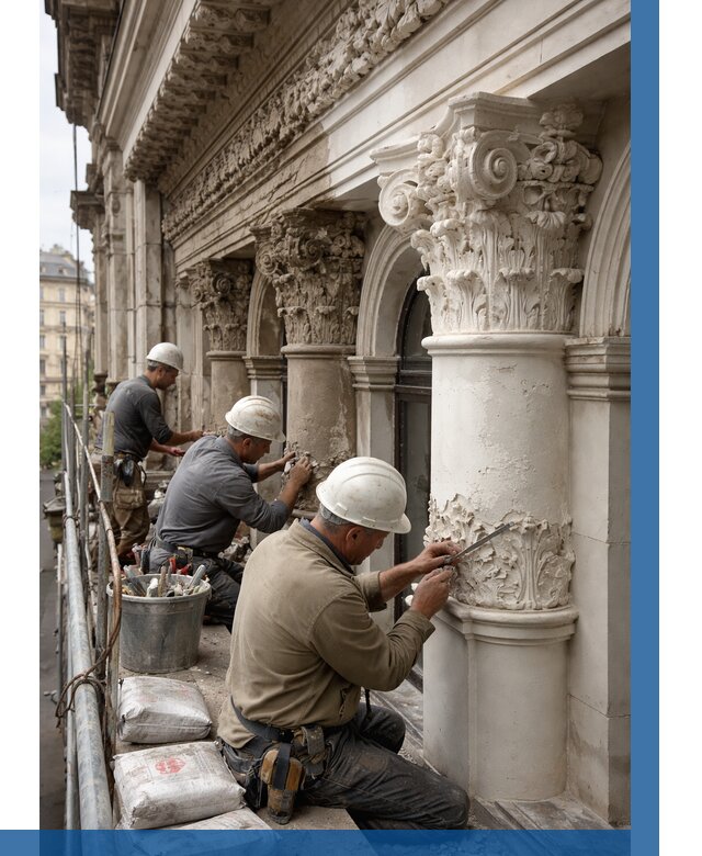 Реставрация фасадной лепнины в Новокубанске от 2600 р. | ВЫСОТНИК-Нкб