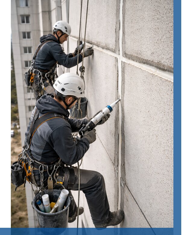Герметизация межпанельных швов в Новокубанске от 728 р. | ВЫСОТНИК-Нкб