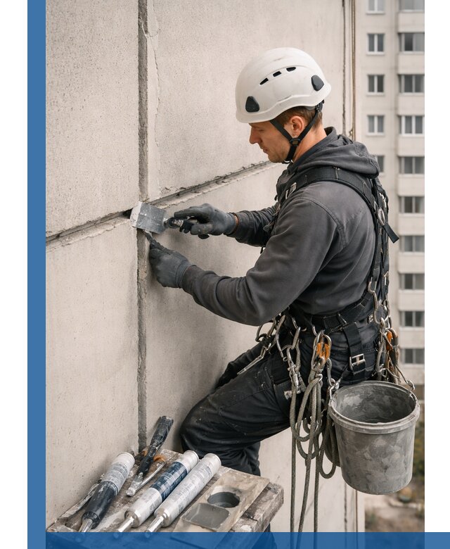 Ремонт межпанельных швов в Новокубанске герметизация и восстановление