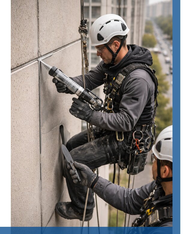 Первичная герметизация швов в Новокубанске от 624 р. | ВЫСОТНИК-Нкб