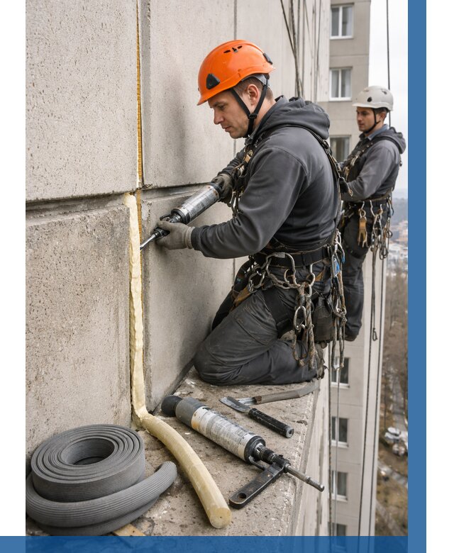 Теплый шов межпанельные швы в Новокубанске от 728 р. | ВЫСОТНИК-Нкб