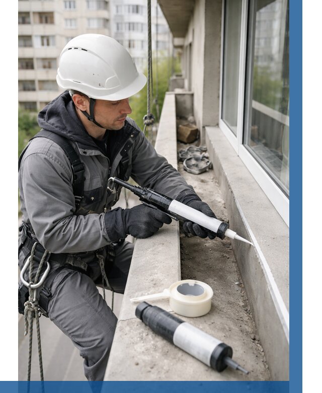 Герметизация швов лоджии в Новокубанске от 4679 р. | ВЫСОТНИК-Нкб