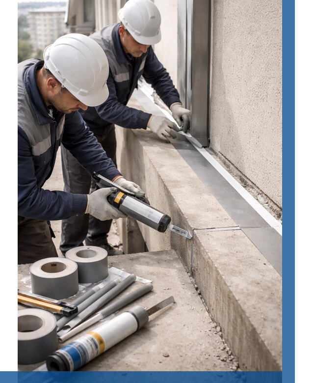 Герметизация примыкания балкона в Новокубанске от 4679 р. | ВЫСОТНИК-Нкб