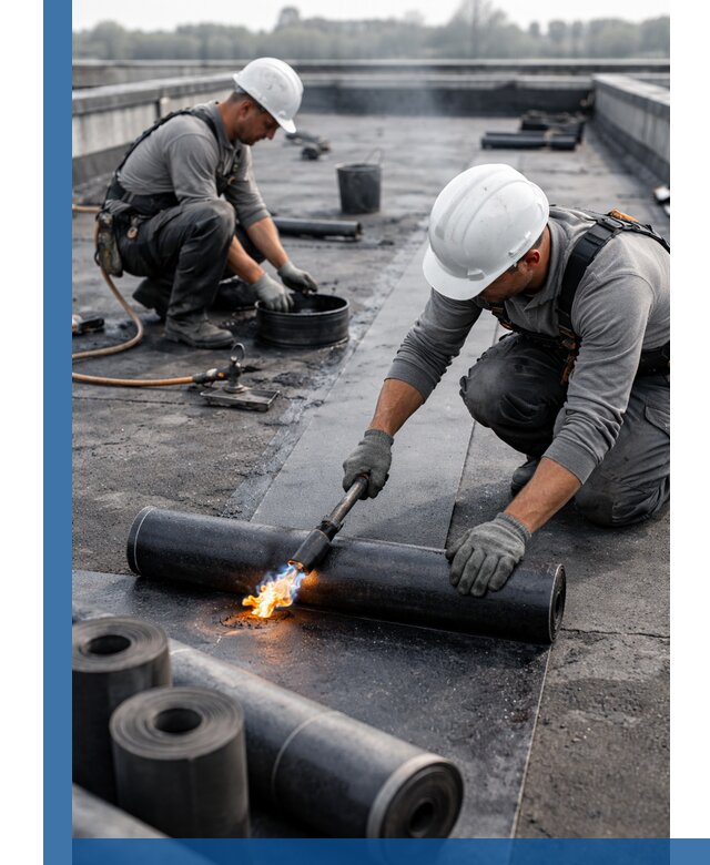 Ремонт рулонной кровли в Новокубанске герметизация и восстановление