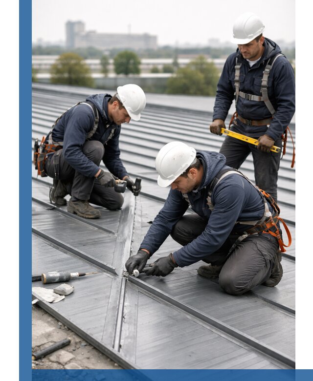 Ремонт фальцевой кровли в Новокубанске срочно и качественно