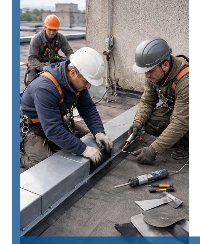 Ремонт кровельных примыканий в Новокубанске профессионально