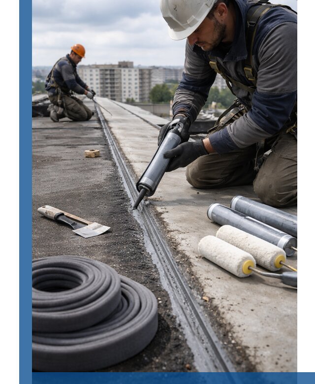 Герметизация швов кровли в Новокубанске с гарантией герметичности