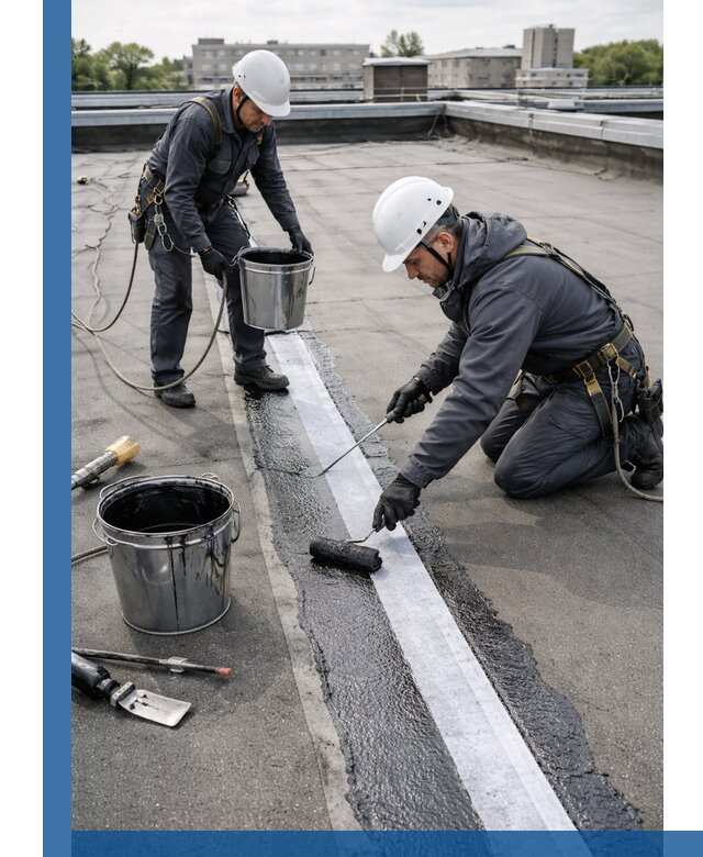 Гидроизоляция кровли мастикой в Новокубанске надежная защита