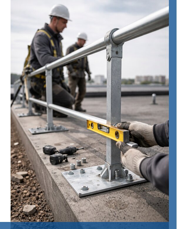 Монтаж кровельного ограждения в Новокубанске от 1248 р. | ВЫСОТНИК-Нкб