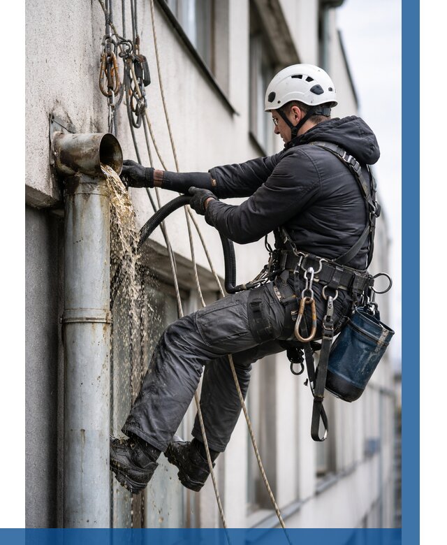 Прочистка водосточных труб в Новокубанске от 3639 р. | ВЫСОТНИК-Нкб