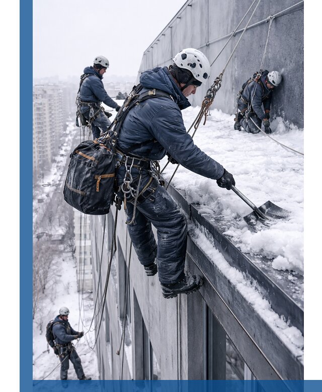 Абонентское обслуживание кровли зимой в Новокубанске регулярный уход