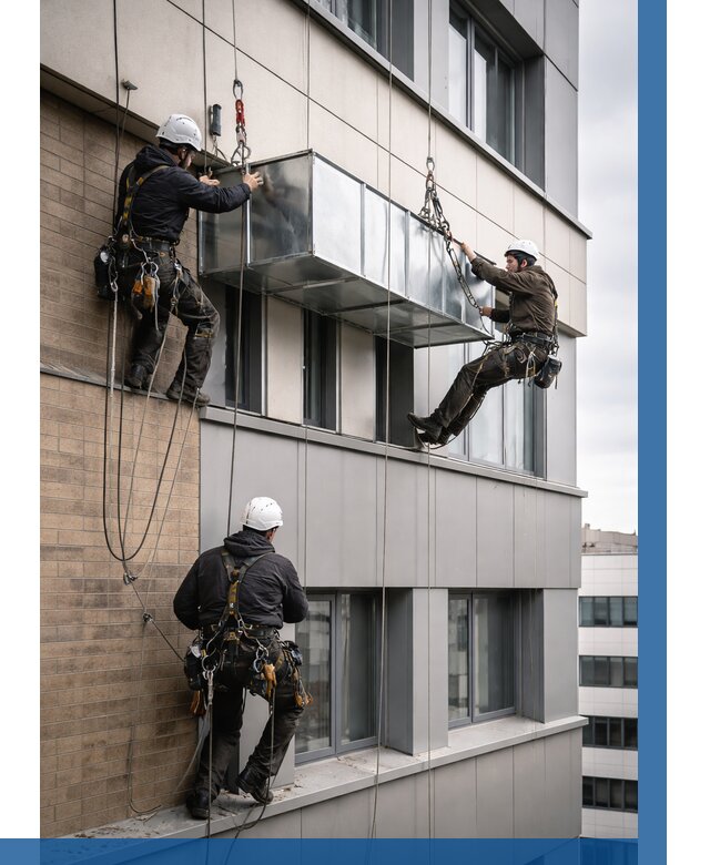 Монтаж воздуховодов на фасаде в Новокубанске от 1560 р. | ВЫСОТНИК-Нкб