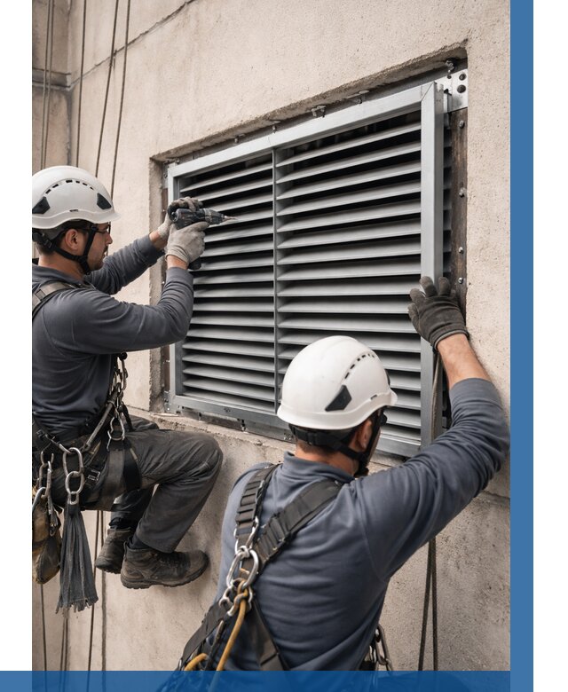 Монтаж вентиляционных решеток в Новокубанске от 4679 р. | ВЫСОТНИК-Нкб