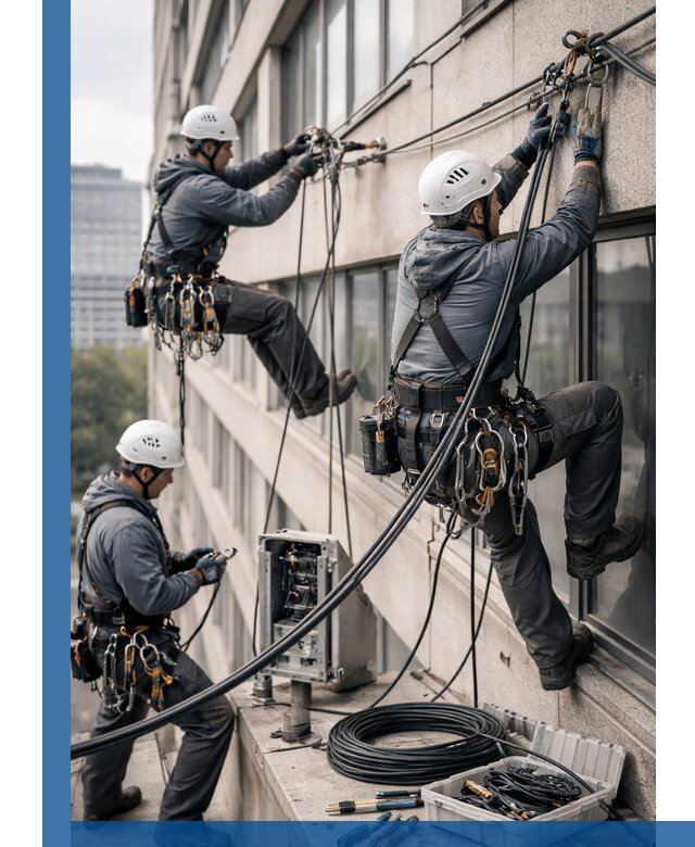 Прокладка оптоволоконного кабеля в Новокубанске под ключ с тестированием