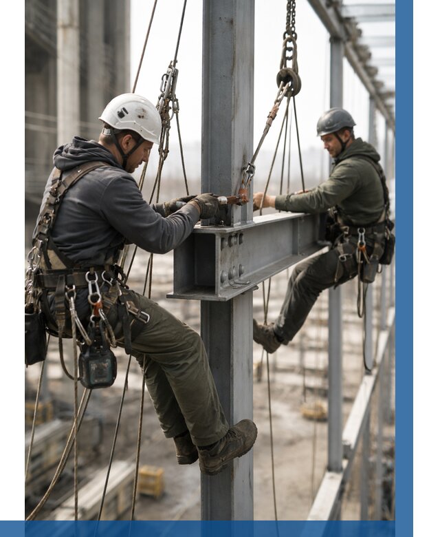 Монтаж металлоконструкций на высоте в Новокубанске от 3639 р. | ВЫСОТНИК-Нкб