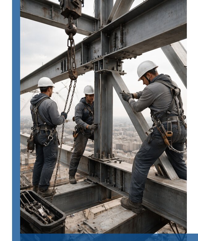 Профессиональный монтаж металлоконструкций на высоте в Новокубанске