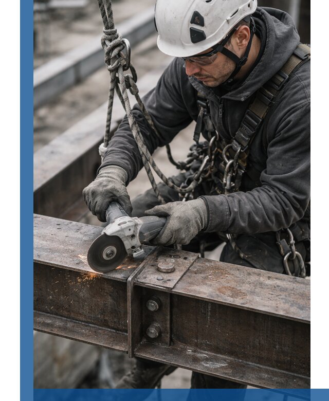 Резка металла на высоте в Новокубанске для зданий и конструкций