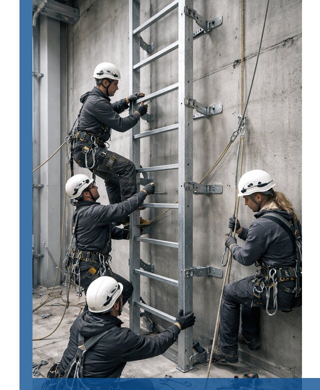 Монтаж металлических лестниц в Новокубанске под ключ со гарантией