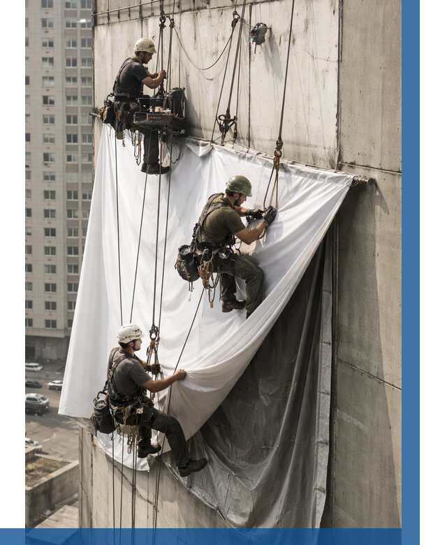Замена баннерного полотна в Новокубанске от 6759 р. | ВЫСОТНИК-Нкб—заказать
