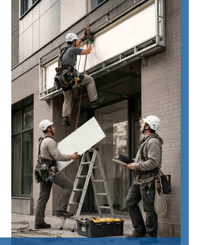 Монтаж светового короба в Новокубанске от 6759 р. | ВЫСОТНИК-Нкб