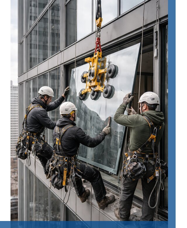Фасадное остекление зданий под ключ в Новокубанске от 10398 р. | ВЫСОТНИК-Нкб