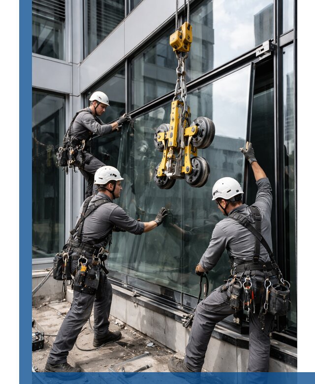 Структурное остекление фасадов в Новокубанске монтаж и обслуживание