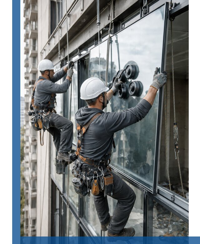 Витражное остекление фасадов и лоджий в Новокубанске под ключ