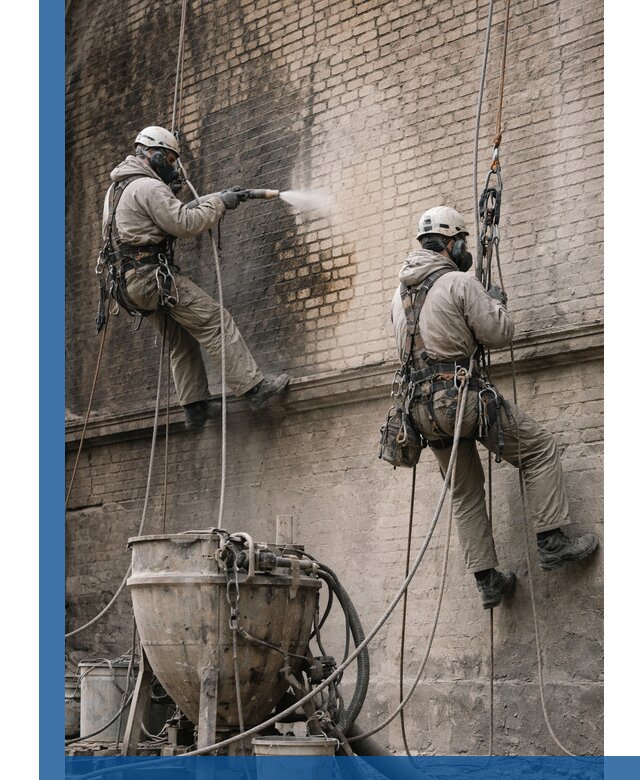 Пескоструйная очистка фасадов в Новокубанске профессионально