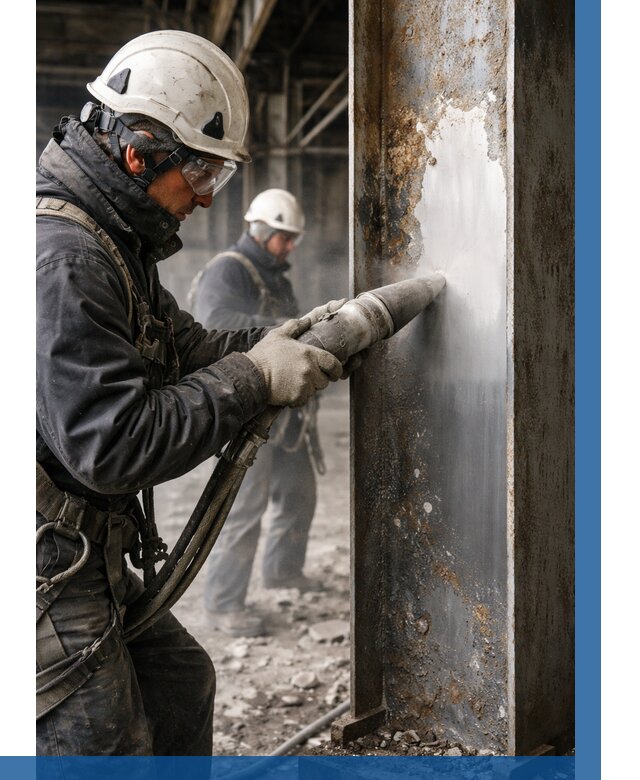 Удаление старой краски с металла в Новокубанске от 468 р. | ВЫСОТНИК-Нкб