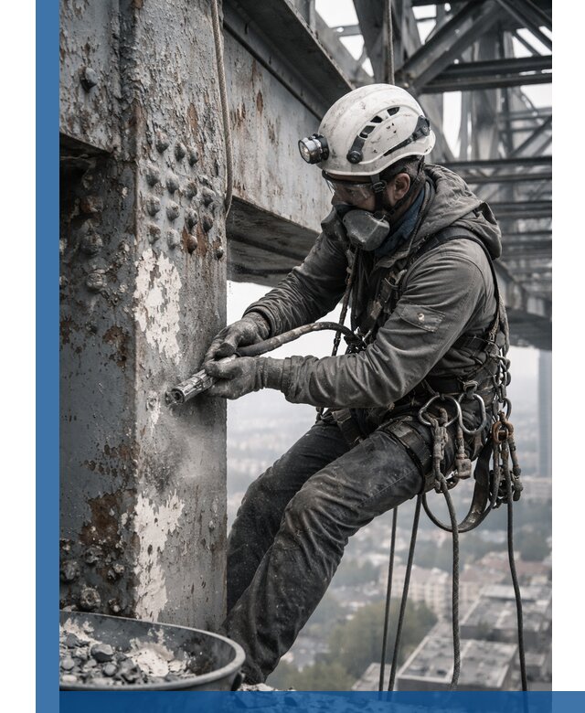 Удаление старой краски с металлических конструкций в Новокубанске