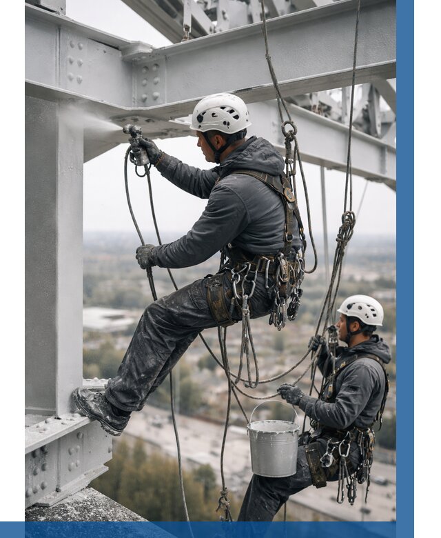 Покраска металлоконструкций на высоте в Новокубанске 364 р |ВЫСОТНИК-Нкб