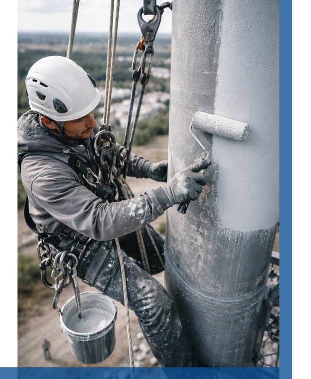 Покраска мачт связи под ключ в Новокубанске от 884 р. | ВЫСОТНИК-Нкб