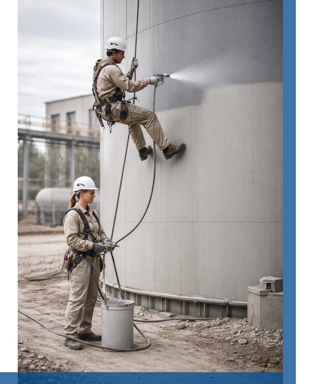 Покраска резервуаров в Новокубанске от 1248 р. | ВЫСОТНИК-Нкб — заказать