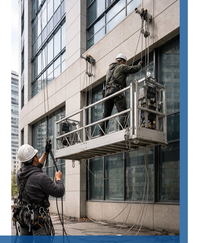 Монтаж и подъем фасадной люльки в Новокубанске от 12478 р. | ВЫСОТНИК-Нкб