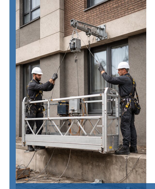 Монтаж и подъем фасадной люльки в Новокубанске с гарантией безопасности