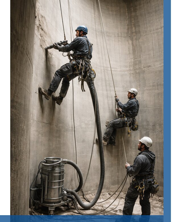 Зачистка силосов в Новокубанске от 4679 р. Договор и смета ВЫСОТНИК-Нкб