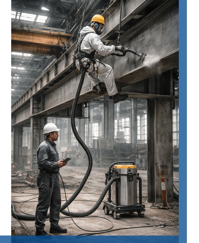 Обеспыливание конструкций в цехе в Новокубанске от 4367 р. | ВЫСОТНИК-Нкб