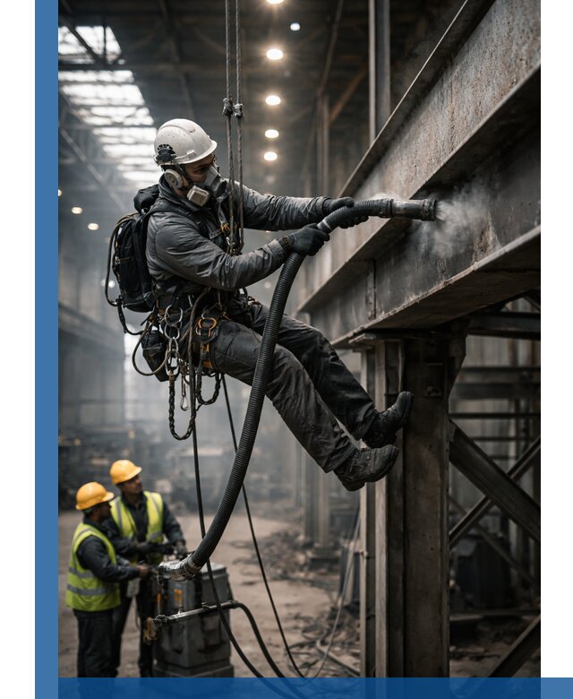 Обеспыливание конструкций в цехах промышленного производства в Новокубанске