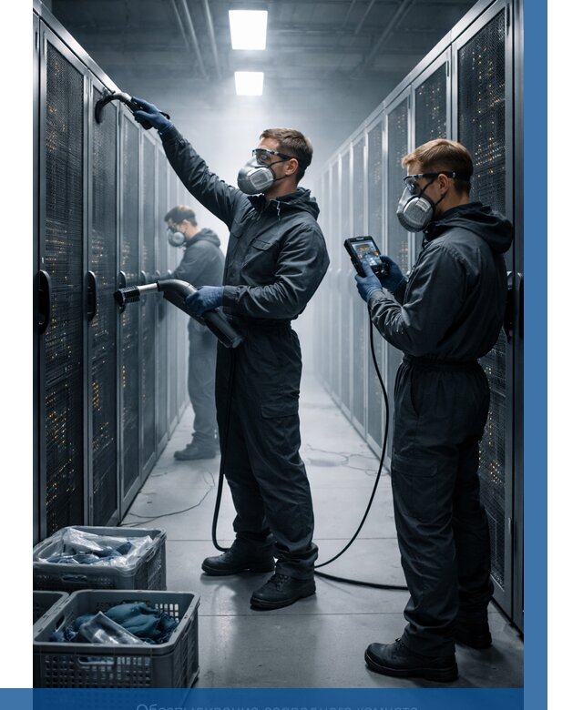 Обеспыливание серверной комнаты в Новокубанске от 4679 р. | ВЫСОТНИК-Нкб